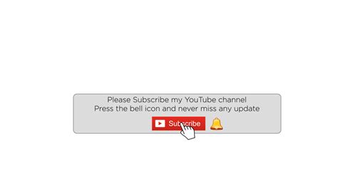Youtube Subscribe Button And Bell Icon Png Ae Ai Green Screen