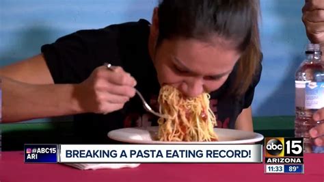 Tucson Woman Eats Bowl Of Pasta In Seconds Youtube