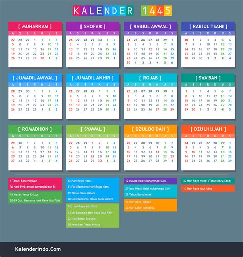 Months Of Islamic Calendar Easy To Use Calendar App