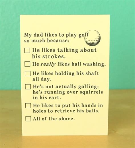 items similar to father s day golf card dad golf card funny father s day card dads on etsy