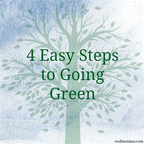 4 Easy Steps To Going Green Real Momma