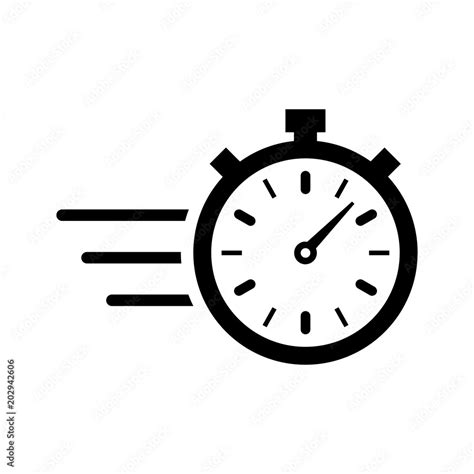 Stopwatch Icon Vector Illustration Timer Icon Stock Vector Adobe Stock