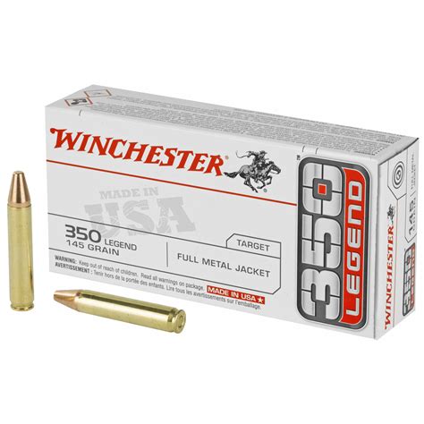 Winchester 350 Legend 145gr Fmj Usa White Box Box Of 20 702 Labs