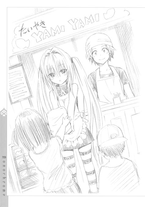 Konjiki No Yami And Yuuki Rito To Love Ru Drawn By