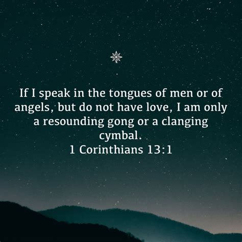 1 Corinthians 13 1 If I Speak In The Tongues Of Men Or Of Angels But Do