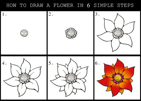 Https://tommynaija.com/draw/easy Step By Step How To Draw A Flower
