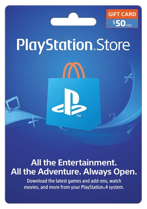 Buy psn gift cards online. PlayStation Store $50 Gift Card, Sony Digital Download - Walmart.com