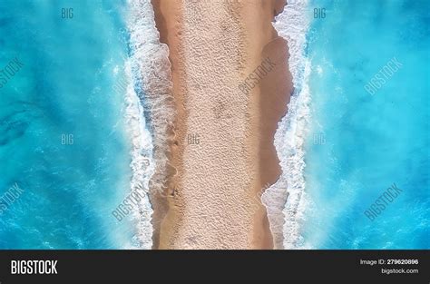 Beach Waves Top View Image And Photo Free Trial Bigstock