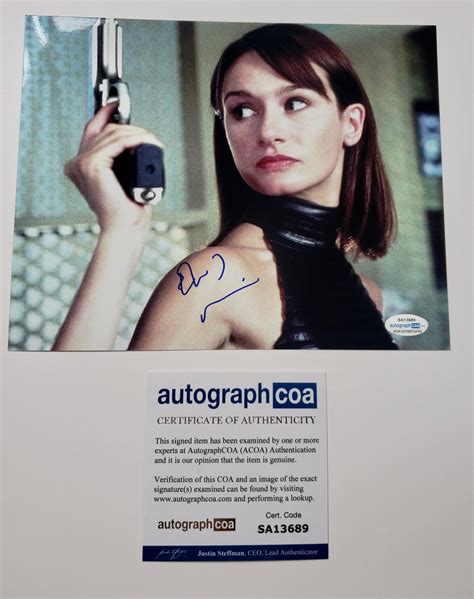 Emily Mortimer Sexy Signed Autograph 8x10 Photo Outlaw Hobbies Authentic Autographs