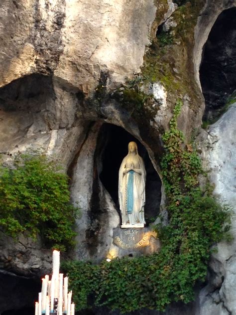 The Grotto Of The Blessed Virgin Mary In Lourdes France Blessed
