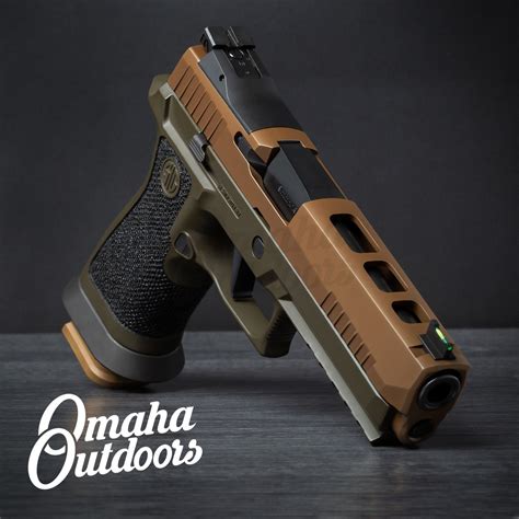 Sig P320 X Five Od Green Pistol Coyote Slide 9mm 21 Rd Stippled Omaha
