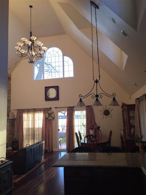 A cathedral ceiling is also undeniably gorgeous. Great room with vaulted 20' ceiling, multiple windows, and ...