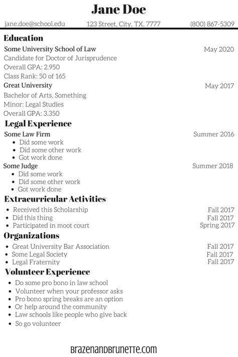 How exactly should i say it? transfer law school sample resume | brazenandbrunette.com ...