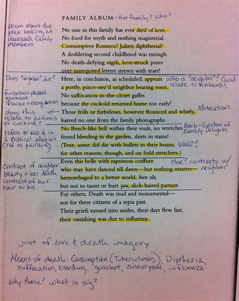 Annotated Poems