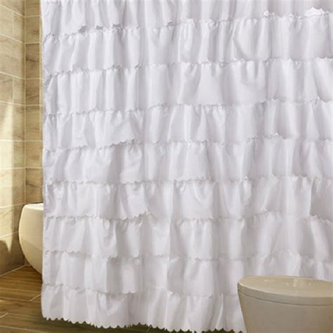 You can transform your bathroom as entirely new with the help of this shabby yet so pretty shower curtain. Ruffled Shower Curtain