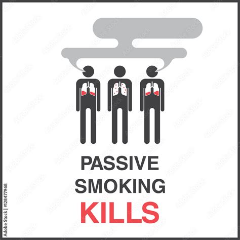 vettoriale stock passive smoking kills adobe stock