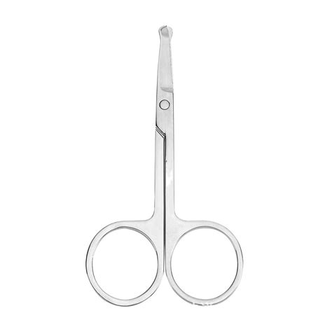 346 Premium Nose Hair Scissors Curved Safety Blades With Rounded Tip