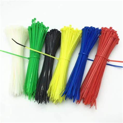 Pcs Mm Standard Cable Tie Plastic Nylon Cable Ties With Self Locking Colorful Width