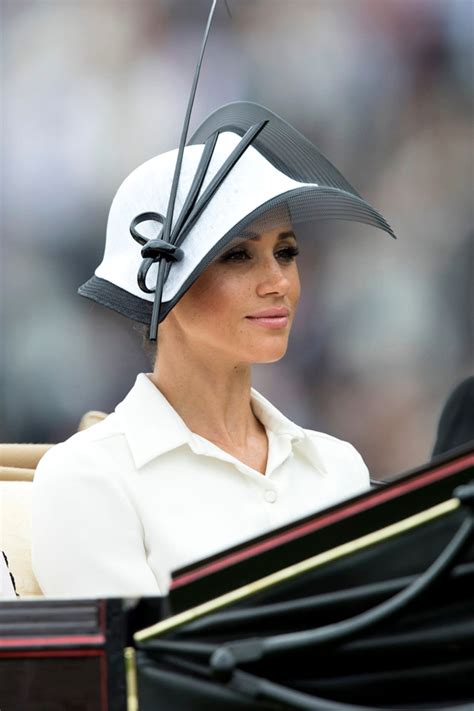 Meghan Markle Just Wore Her Most Dramatic Hat Yet See The Photos