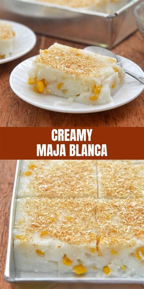 This is a pinoy dessert best served cold. Maja Blanca | Recipe | Asian desserts, Coconut pudding, Food