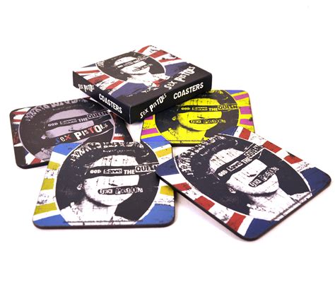 Sex Pistols God Save The Queen Coasters 4 Pack Ebay