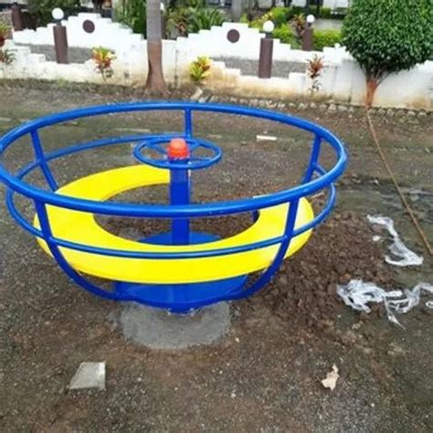 Yellow And Blue Mild Steel Playground Round Swing At Rs 15000 In Surat