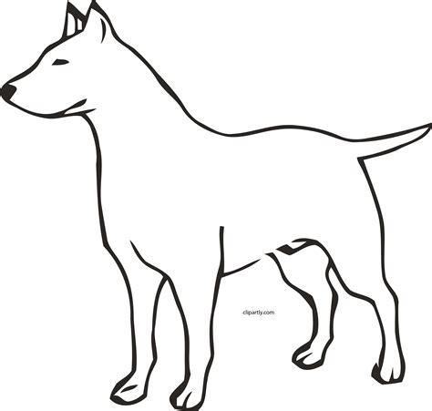 Download Hd Dog Outline Clipart Png Dog Clip Art Transparent Png