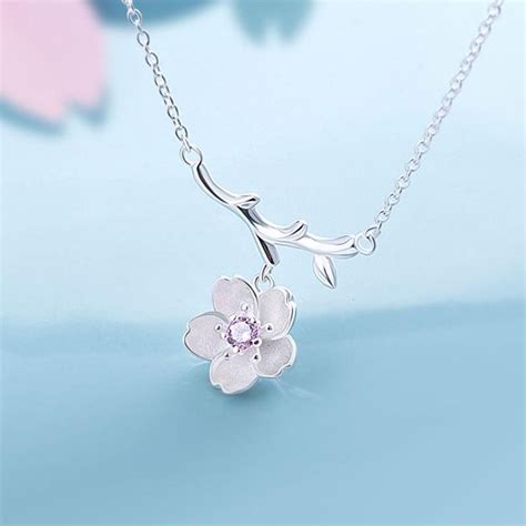 Sakura Cherry Blossom Pendant Necklace From Celebrate