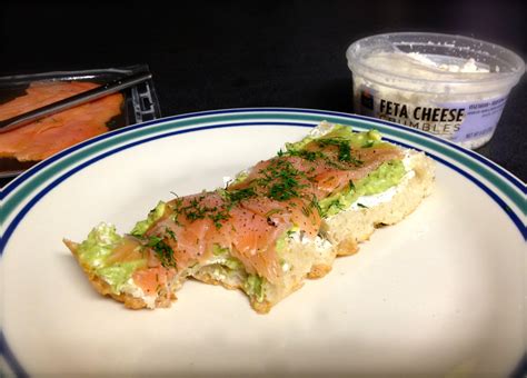 Gourmet Taste For The College Buds Open Faced Smoked Salmon Sandwich W