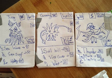 How are pokemon cards made. Daaaaaaw: Guy Finds Kid's Homemade Pokemon Cards - Geekologie