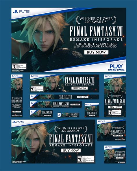 Ff7 Remake Web Banners On Behance