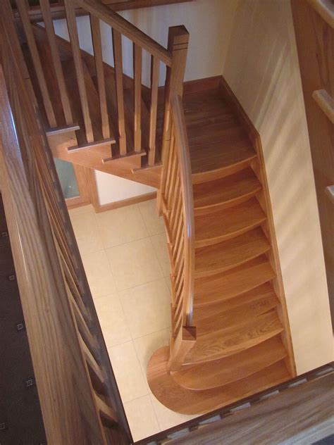 Flared Oak Stairs Custom Built Flared Staircases Ajd Bespoke Stairs