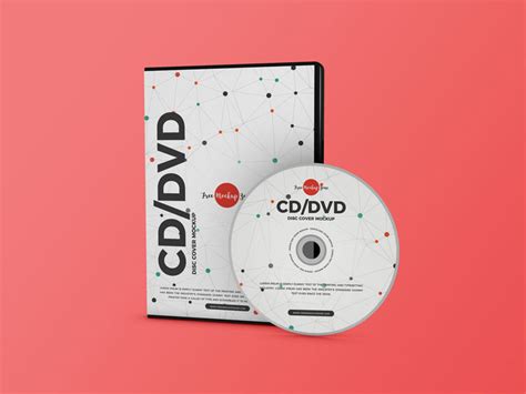 cd dvd disc cover mockup mockuptree