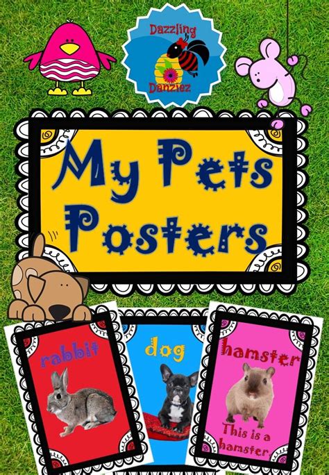 My Pet Posters In 2020 Language Arts Elementary First Grade