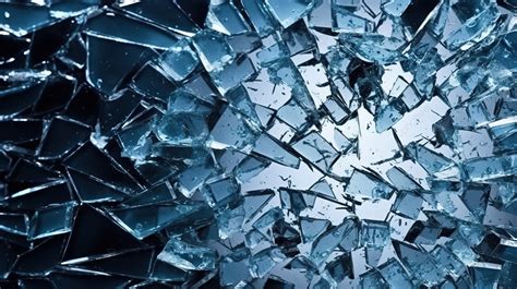 Cracked Glass Texture Fragmented Background With Broken Patterns Broken Shatter Broken Glass