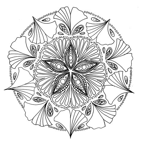 Coloriage Mandala à Imprimer Gratuit Par Chocobo Artherapieca