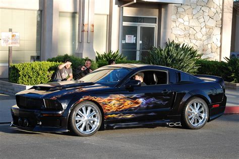 Ford Mustang Gt With Custom Airbrushed Flame Paint Job Flickr