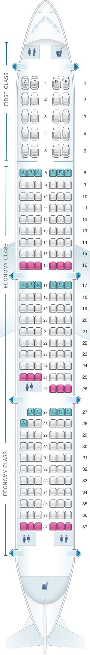 A Seat Map American Airlines