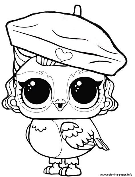 Angel With Eye Spy Lol Ruprise Pets Coloring Page Printable