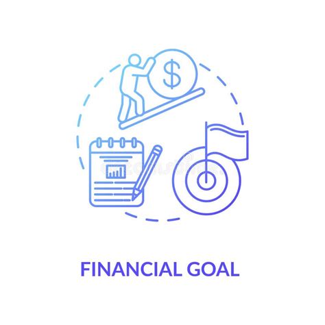 Financial Goal And Target Concept Stock Illustration Illustration Of