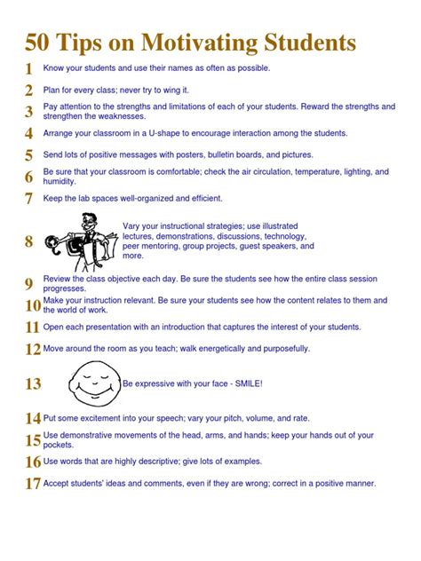 50 Tips On Motivating Students Classroom Teaching