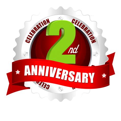 2nd Anniversary Vector Images And Logos With Red Ribbon Naveengfx