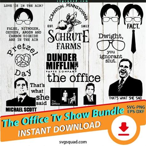 The Office Tv Show SVG Bundle - Dwight Shrute the office svg eps dxf png