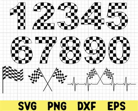 Race Car Svg Checker Flag Svg Racing Svg Race Car Birthday Etsy Israel