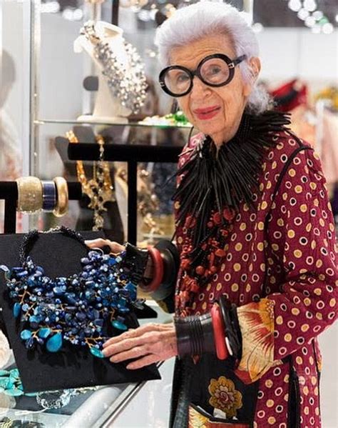 Having made her name as an interior designer (she worked with the wives of nine presidents on the white house), she's in demand as a model and her. Iris Apfel Is 97-year-old New Yorker Style Icon - Barnorama