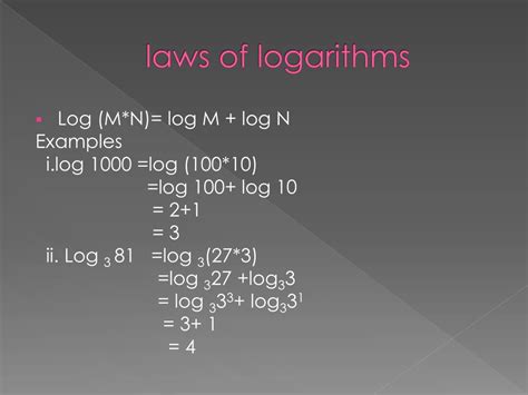 Ppt Theory Of Logarithms Powerpoint Presentation Free Download Id