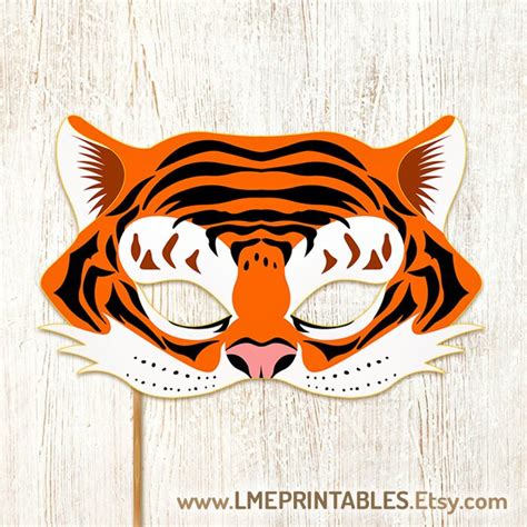 Tiger Face Mask Template Lme Printables On Twitter Tiger Mask