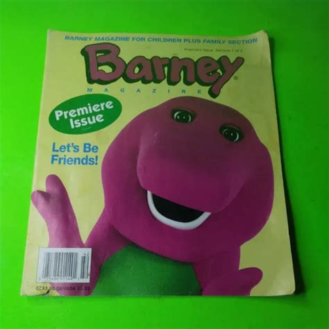 Barney Magazine Premiere Issue Section 1 Of 2 1994 Lets Be Friends 14