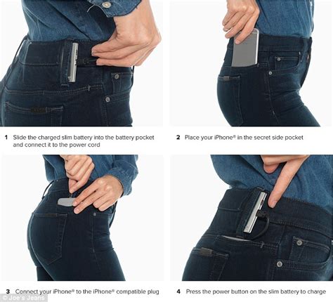 Joes Jeans Allows You To Charge Your Phone In Your Pocket Daily Mail
