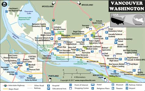 Vancouver Map Washington Map Of Vancouver